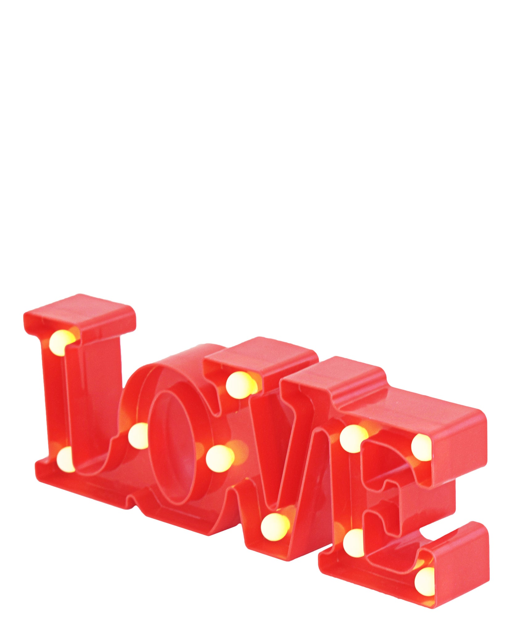 Lovers Design 3D LED Love Sign - Red
