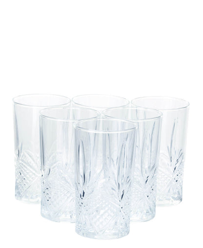 Luminarc 6 Piece Rhodes 280ml Hi-Ball Tumbler Set  - Clear