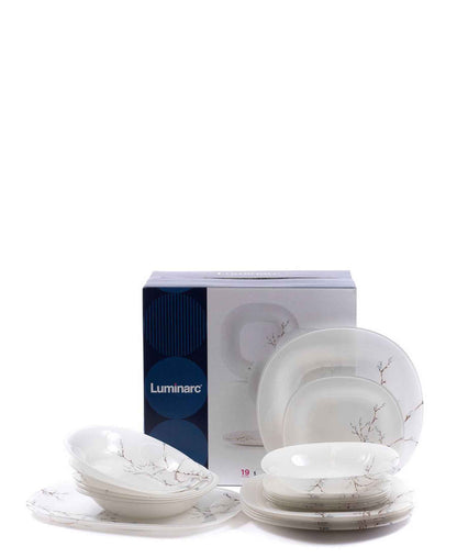 Luminarc Hana White Dinner Set 46 Piece - White