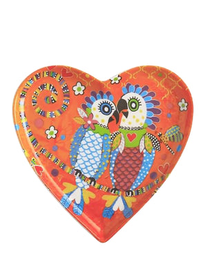 Love Hearts Cockatoos Plate 15.5cm