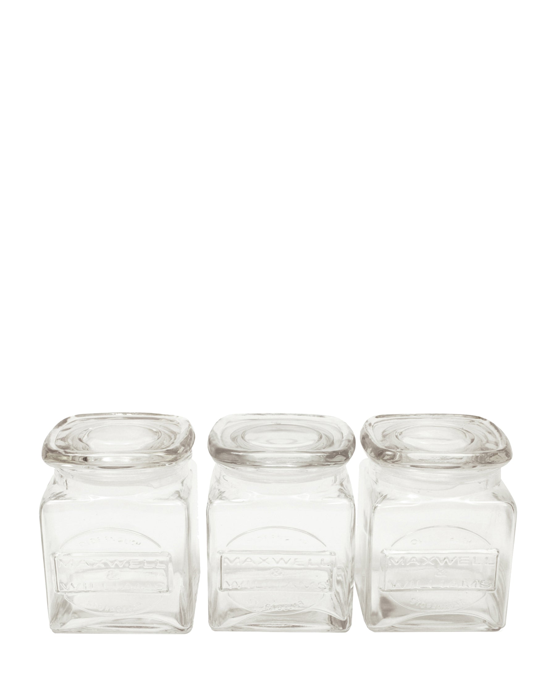 Maxwell & Williams Olde English 500ml Glass Storage Jars - Set Of 3