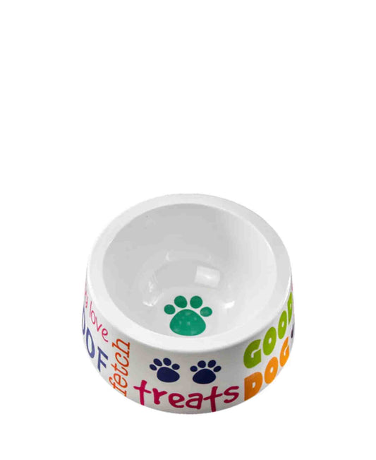 Wiggle Dog Food Bowl - White