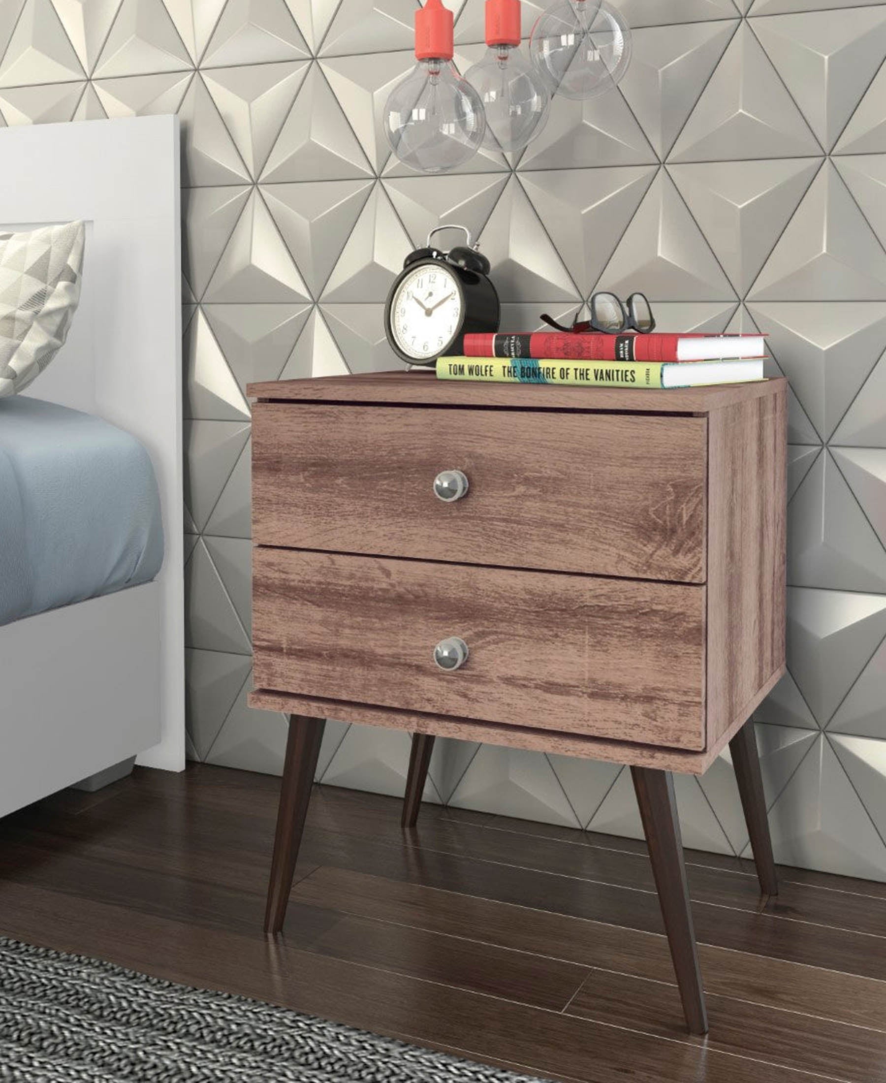 Exotic Designs Night Stand - Brown