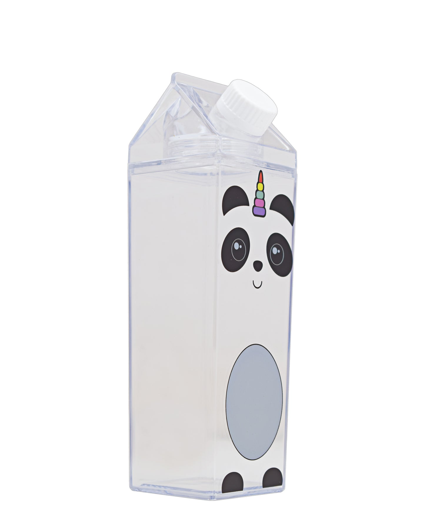 Kitchen Life Panda Milk Carton Shaped Bottle - Clear