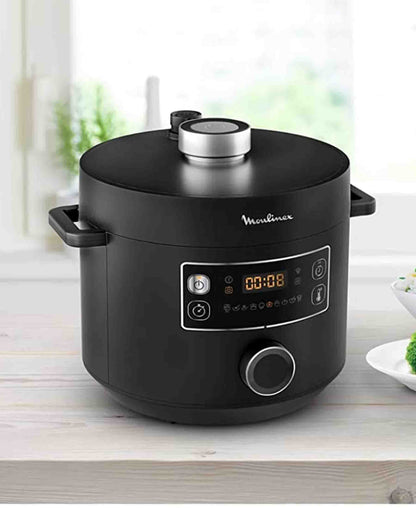 Moulinex Turbo Cuisine Electrical Pressure Cooker 5L- Black