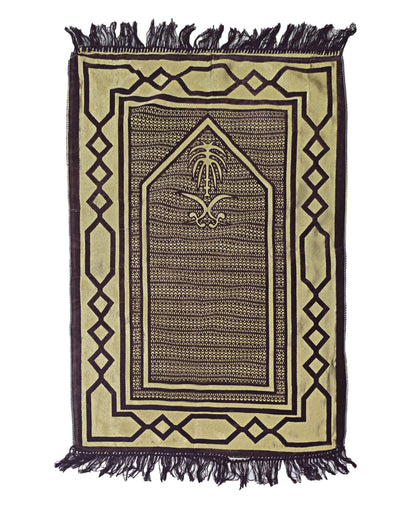 Musallah Prayer Mat - Beige & Brown