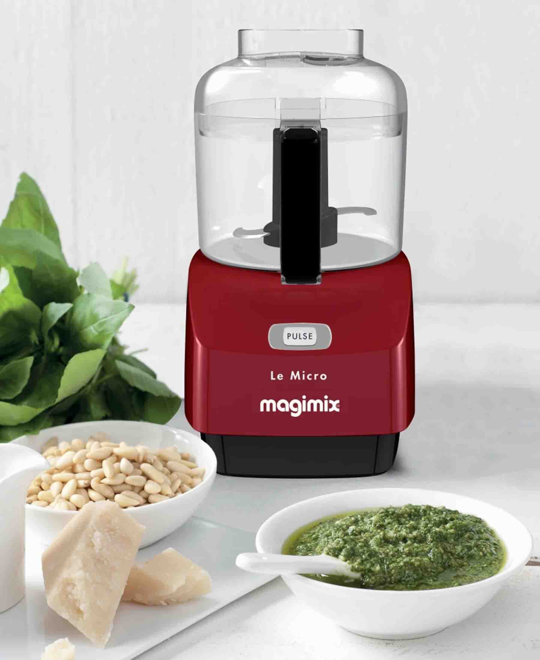Magimix 800ML Le Micro Compact Food Processor - Red