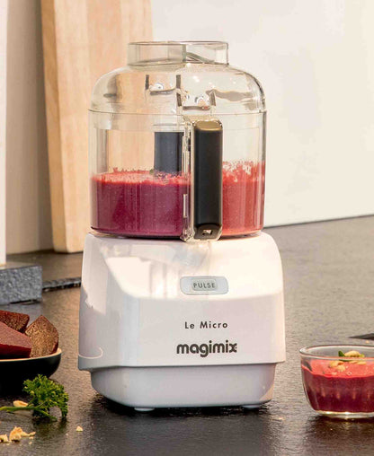 Magimix 800ML Le Micro Compact Food Processor - White