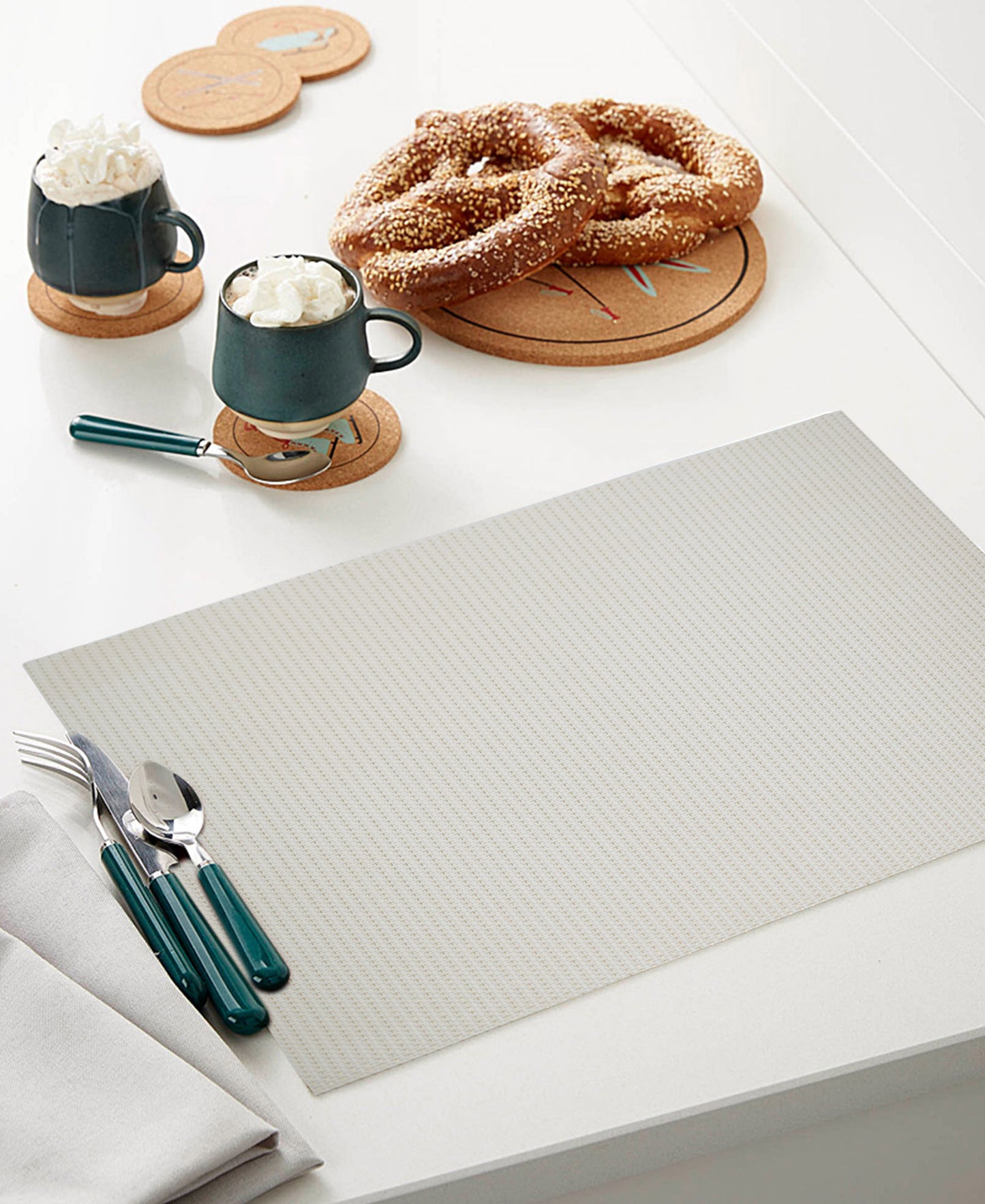 Glimmer Placemat 45x30cm - White