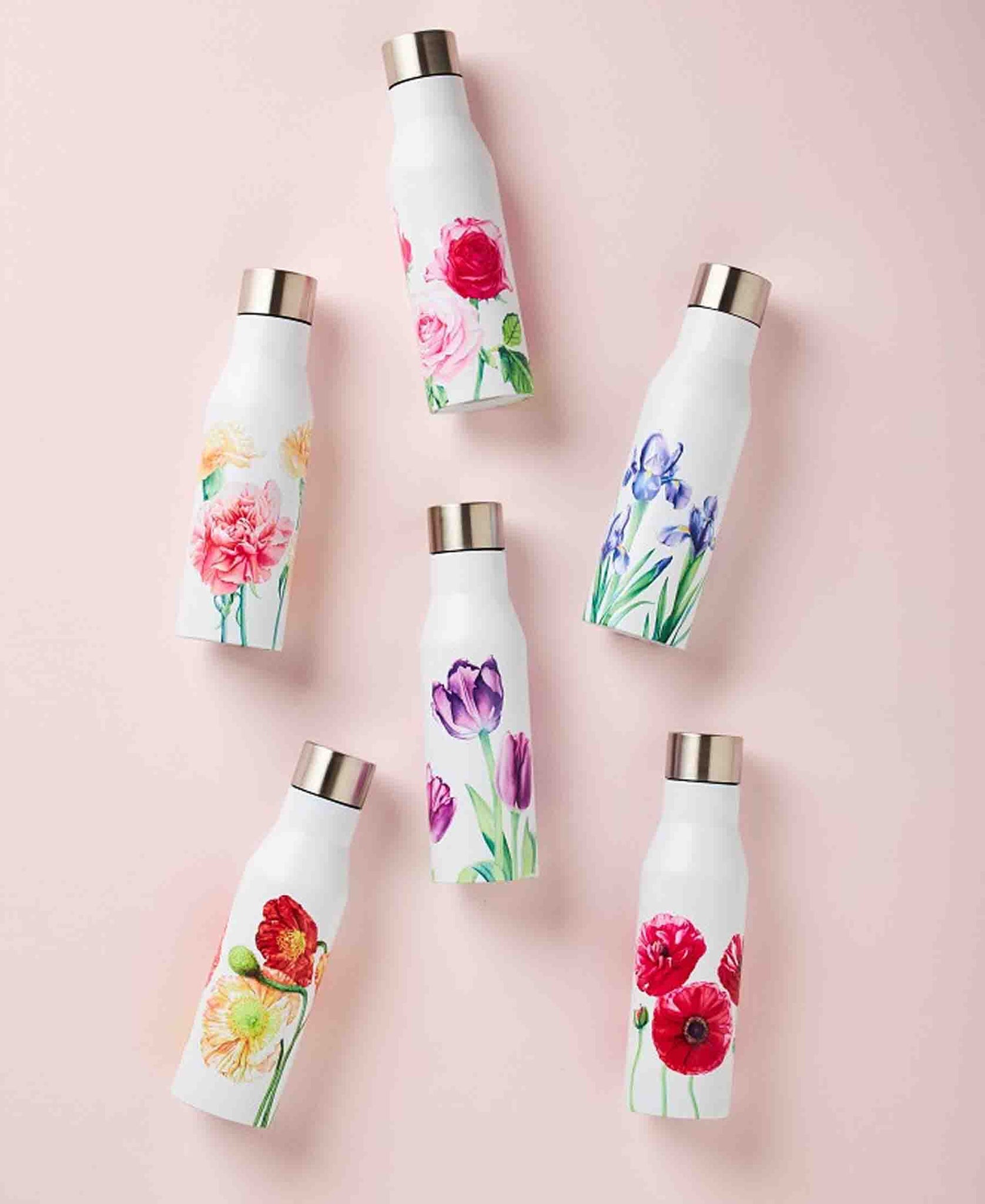 Katherine Castle Floriade Double Wall Insulated Bottle 400ML Roses