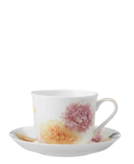 Katherine Castle Floriade Breakfast Cup & Saucer 480ML Carnations
