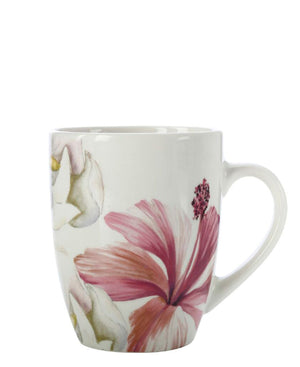 Maxwell & Williams Magnolia Porcelain Mug 350ml - White & Pink