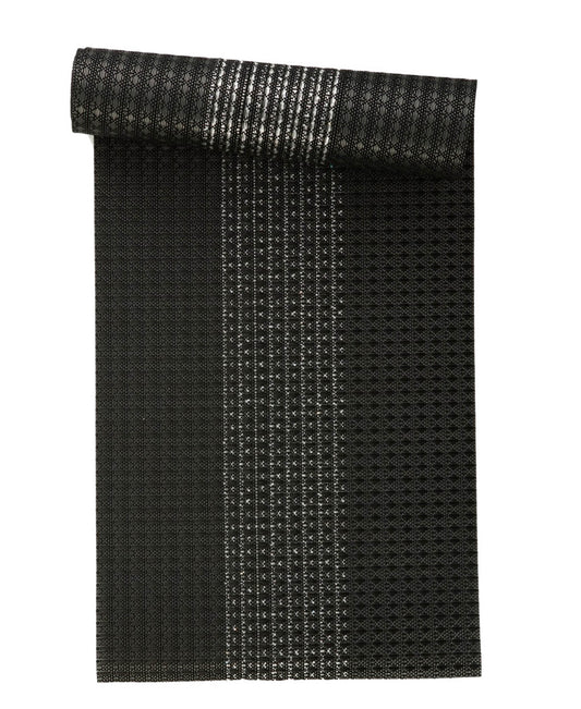 Maxwell & Williams Table Accents Woven Lurex 30x150cm Table Runner - Black