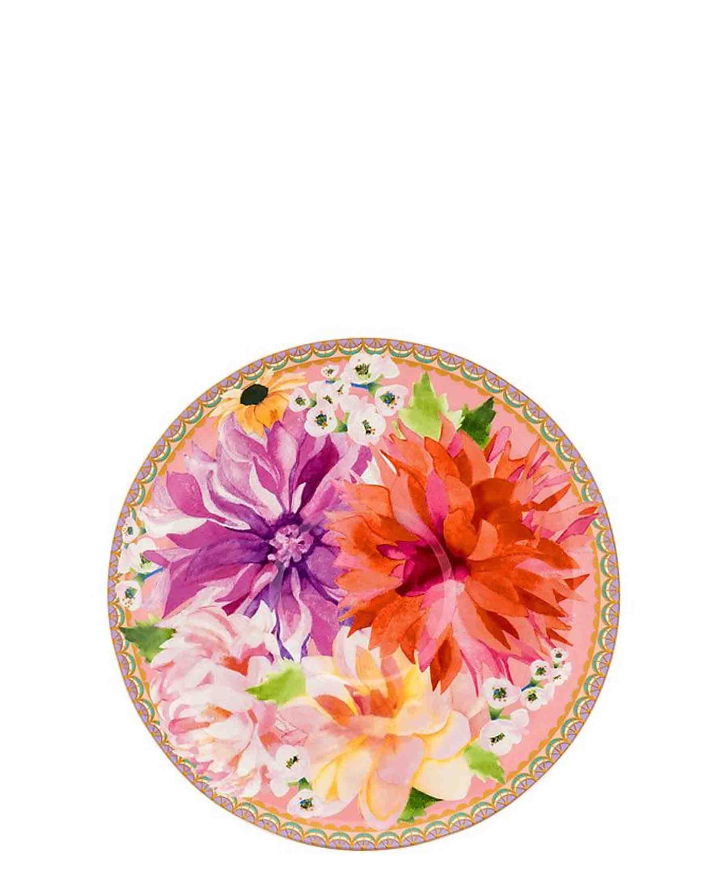 Maxwell & Williams T's & C's Dahlia Daze Breakfast Cup & Saucer 400ML - Pink