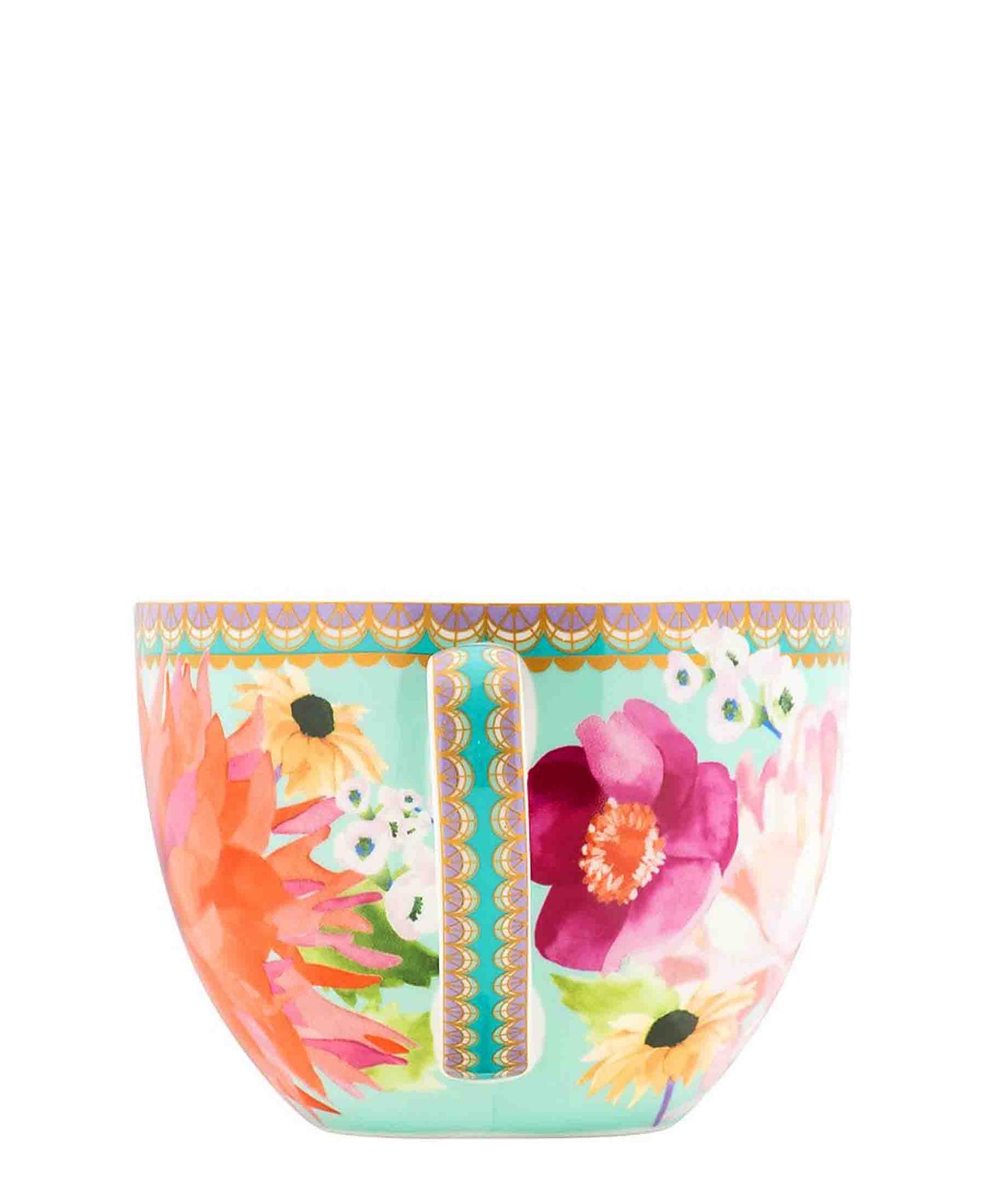 Maxwell & Williams Teas & C's Dahlia Daze Breakfast 400ml Cup & Saucer