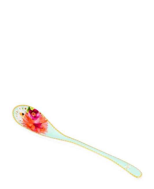Maxwell & Williams T's & C's Dahlia Daze Ceramic Teaspoon 4 piece Sky Gift Boxed