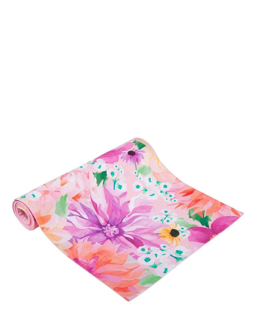 T's & C's Dahlia Daze Cotton Runner 150cm Pink