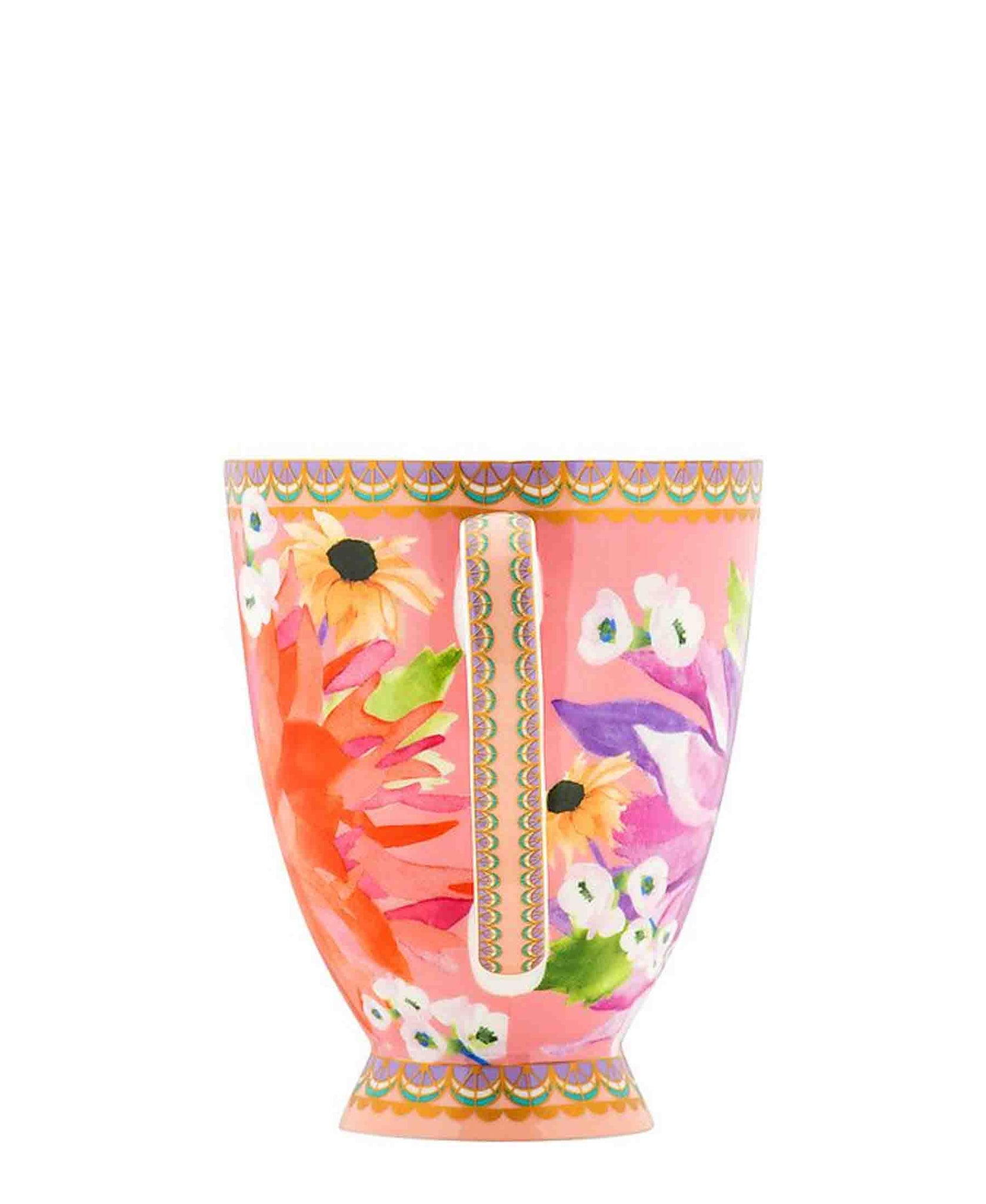 Maxwell & Williams Ts & C's Dahlia Daze Footed Mug 300ML Pink Gift Boxed