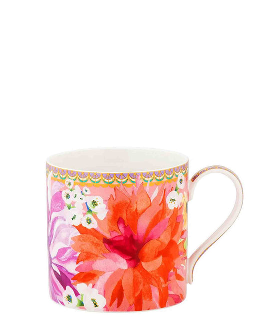 Maxwell & Williams T's & C's Dahlia Daze Mug 430ML Pink Gift Boxed