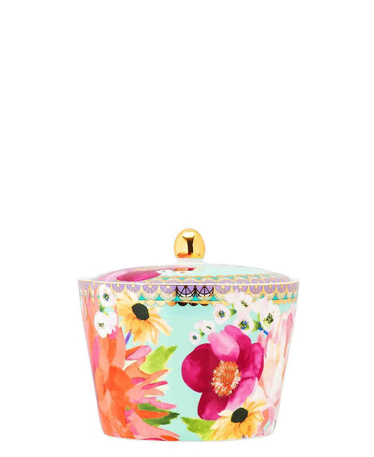 Maxwell & Williams T's & C's Dahlia Daze Sugar Bowl Sky Gift Boxed