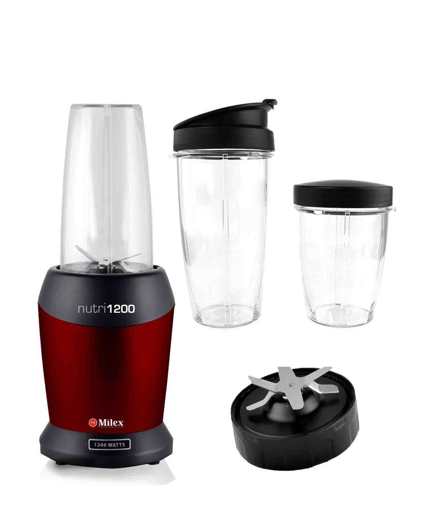 Milex Nutri1200 8-In-1 Nutritional Blender - Red