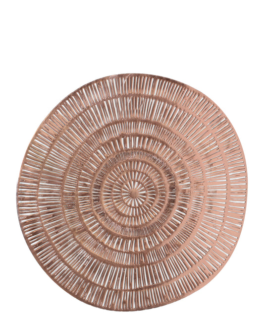 Kitchen Life Weave Round Placemat 38cm - Rose Gold