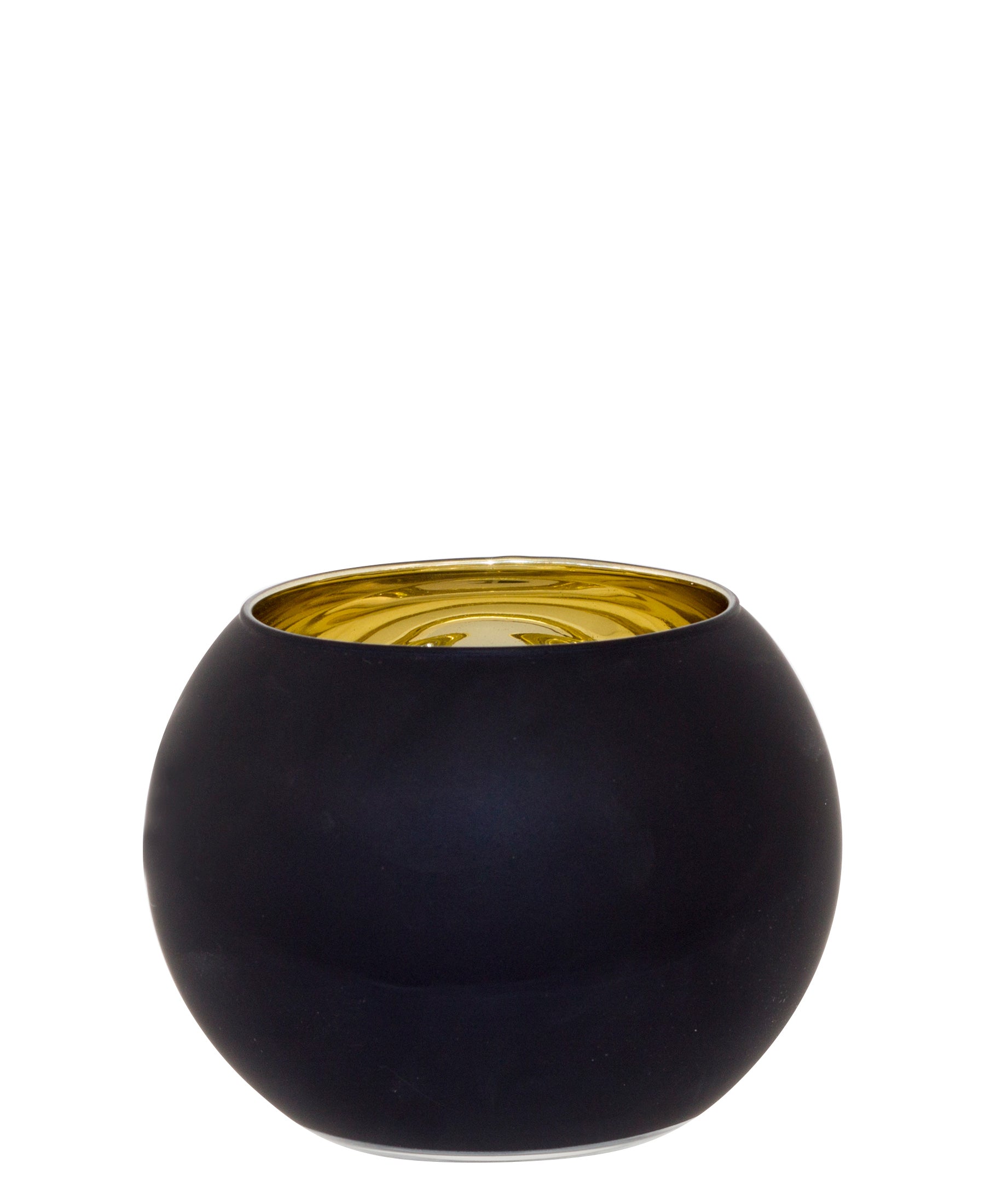 Urban Decor Bubble Ball Vase - Black & Gold