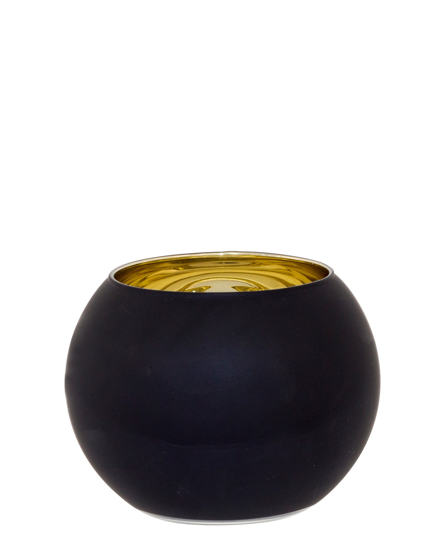 Urban Decor Bubble Ball Vase - Black & Gold