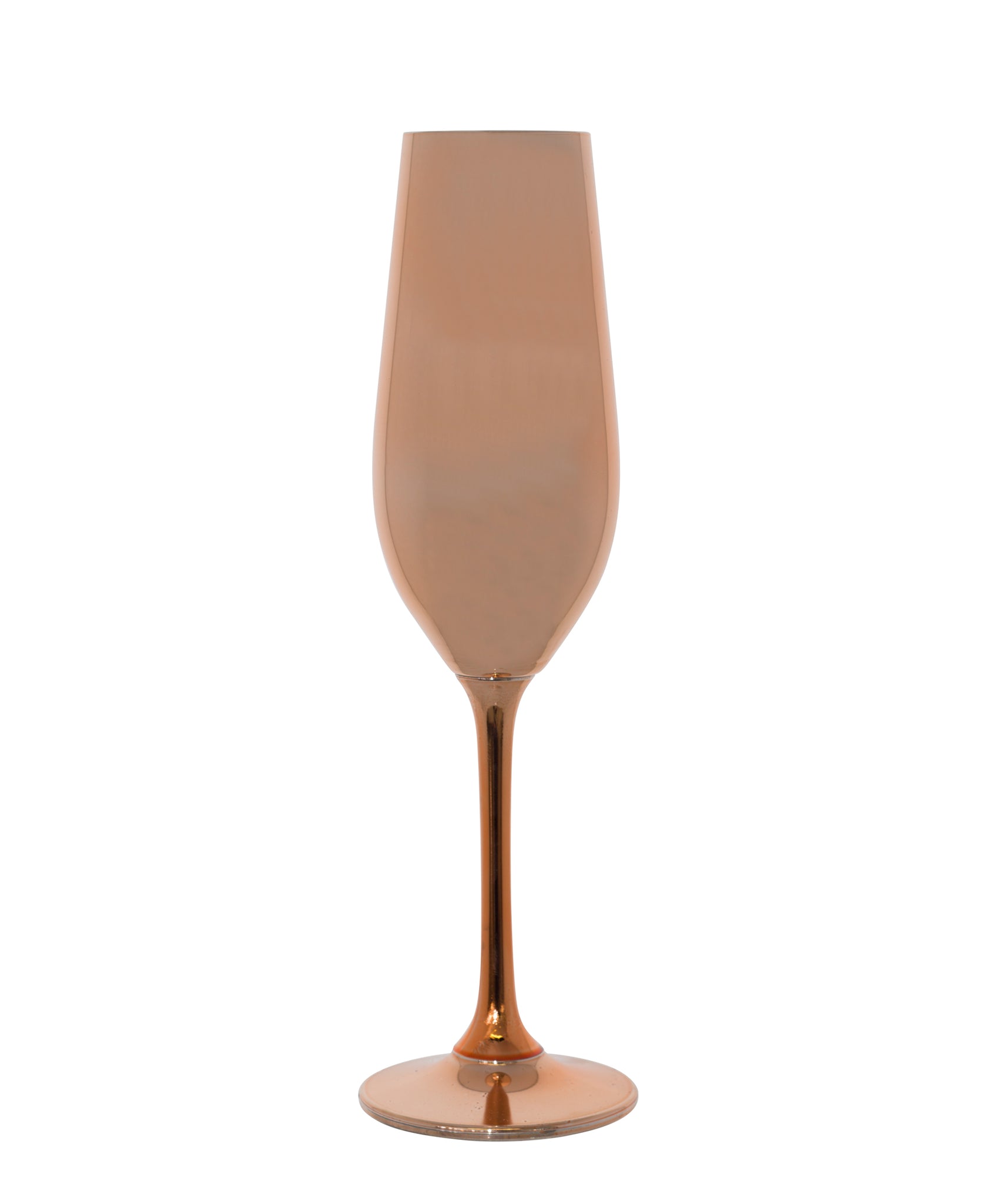 Kitchen Life Apollo Flute Glass 220ml - Rose Gold