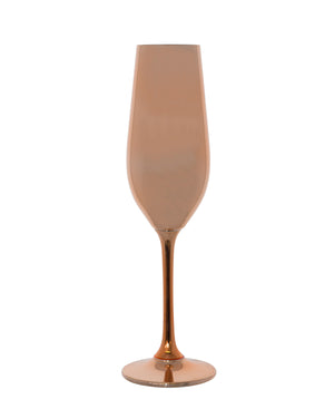 Kitchen Life Apollo Flute Glass 220ml - Rose Gold