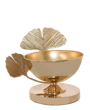 Urban Decor Gingko Leaf Bowl 26cm - Gold