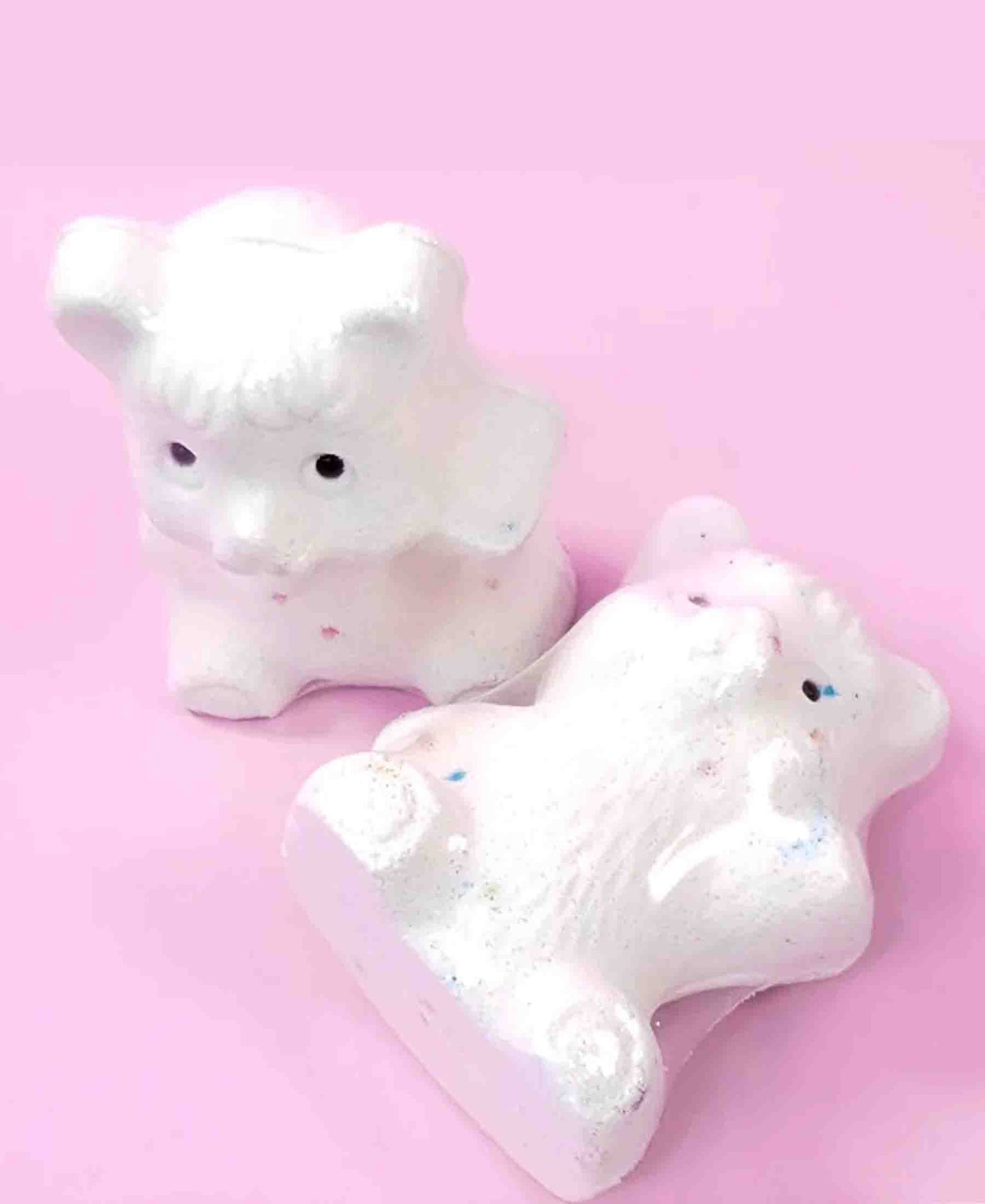 Rainbow Teddy Bath Bombs - White