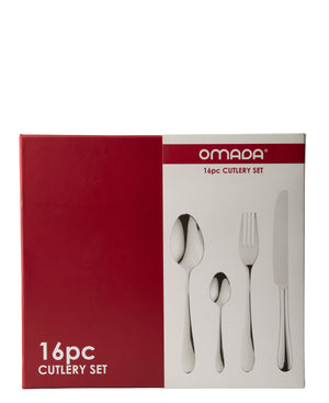 Omada Signum 16 Piece 18/10 Cutlery Set - Silver