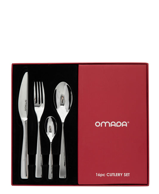 Omada Casino 16 Piece 18/10 Cutlery Set - Silver