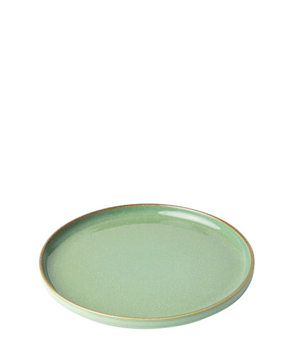 Omada Flat Stackable Dinner Plate - Green