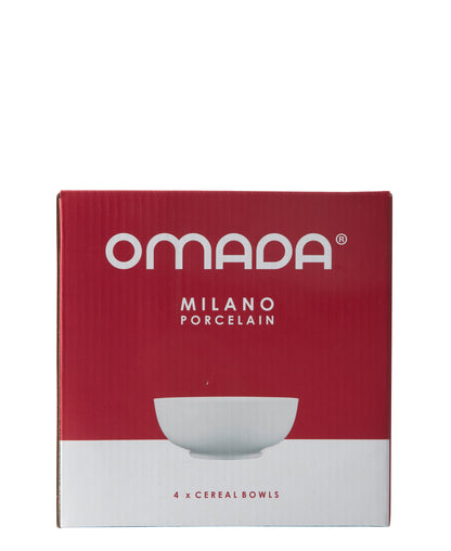 Omada Maxim 4 Piece Cereal Bowl - White