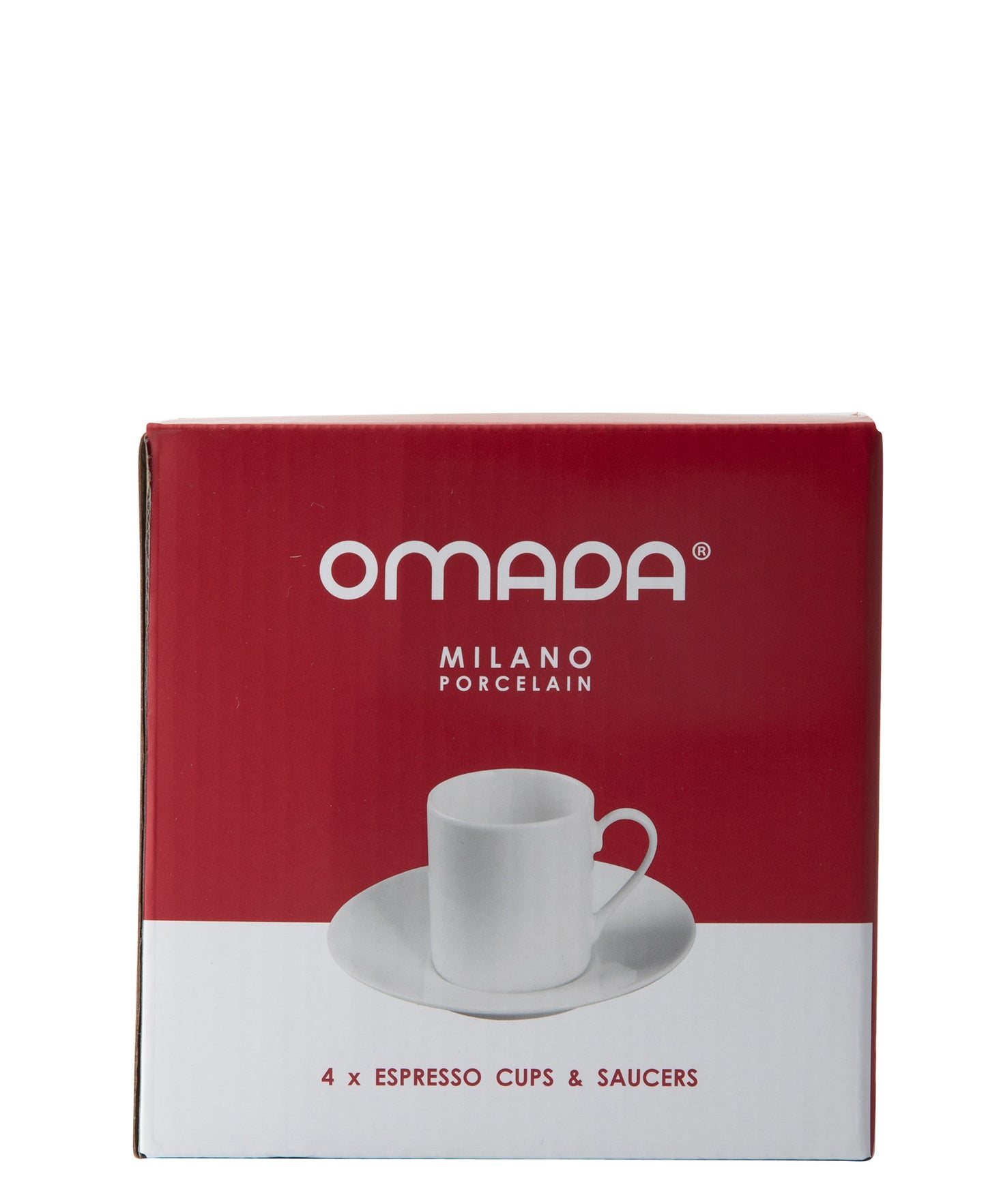 Omada Maxim Espresso Cup & Saucer 4 Piece - White