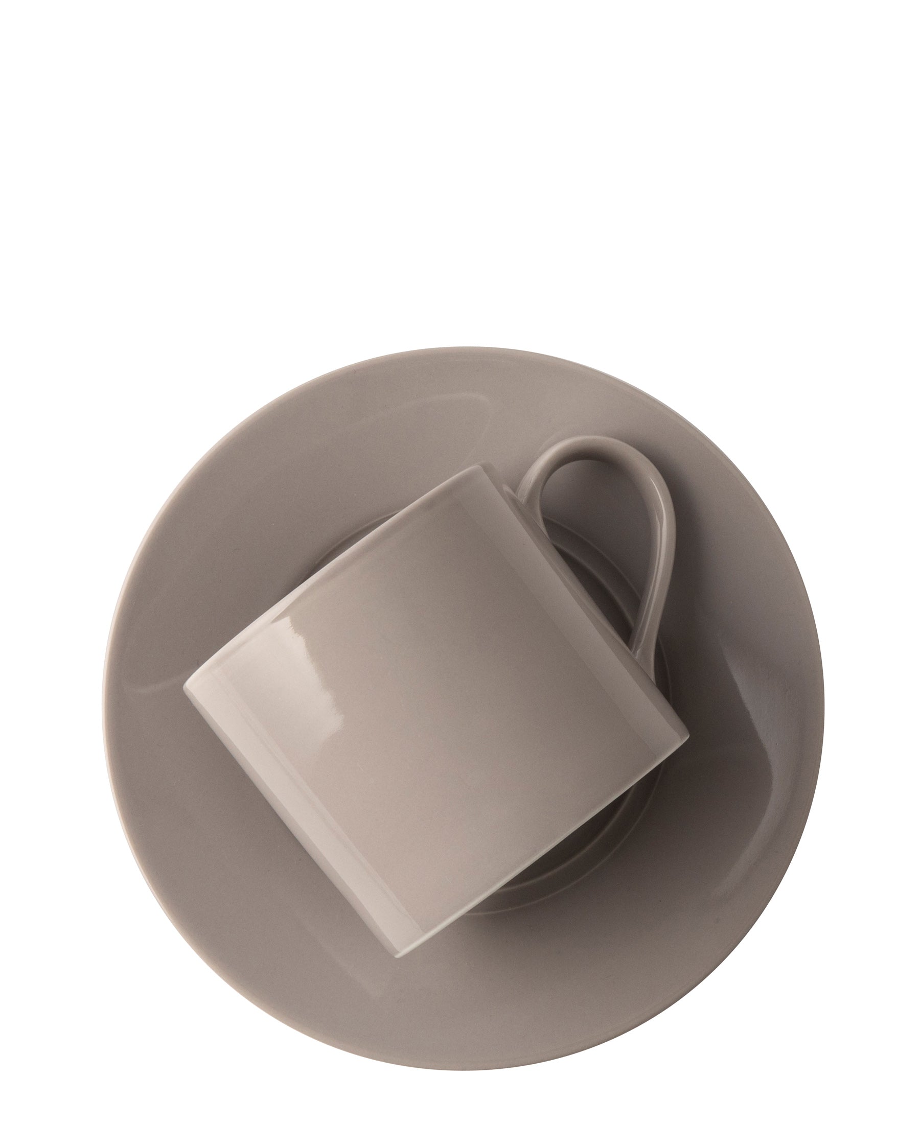 Omada Maxim Cappuccino Cup & Saucer 4 Piece - Light Grey