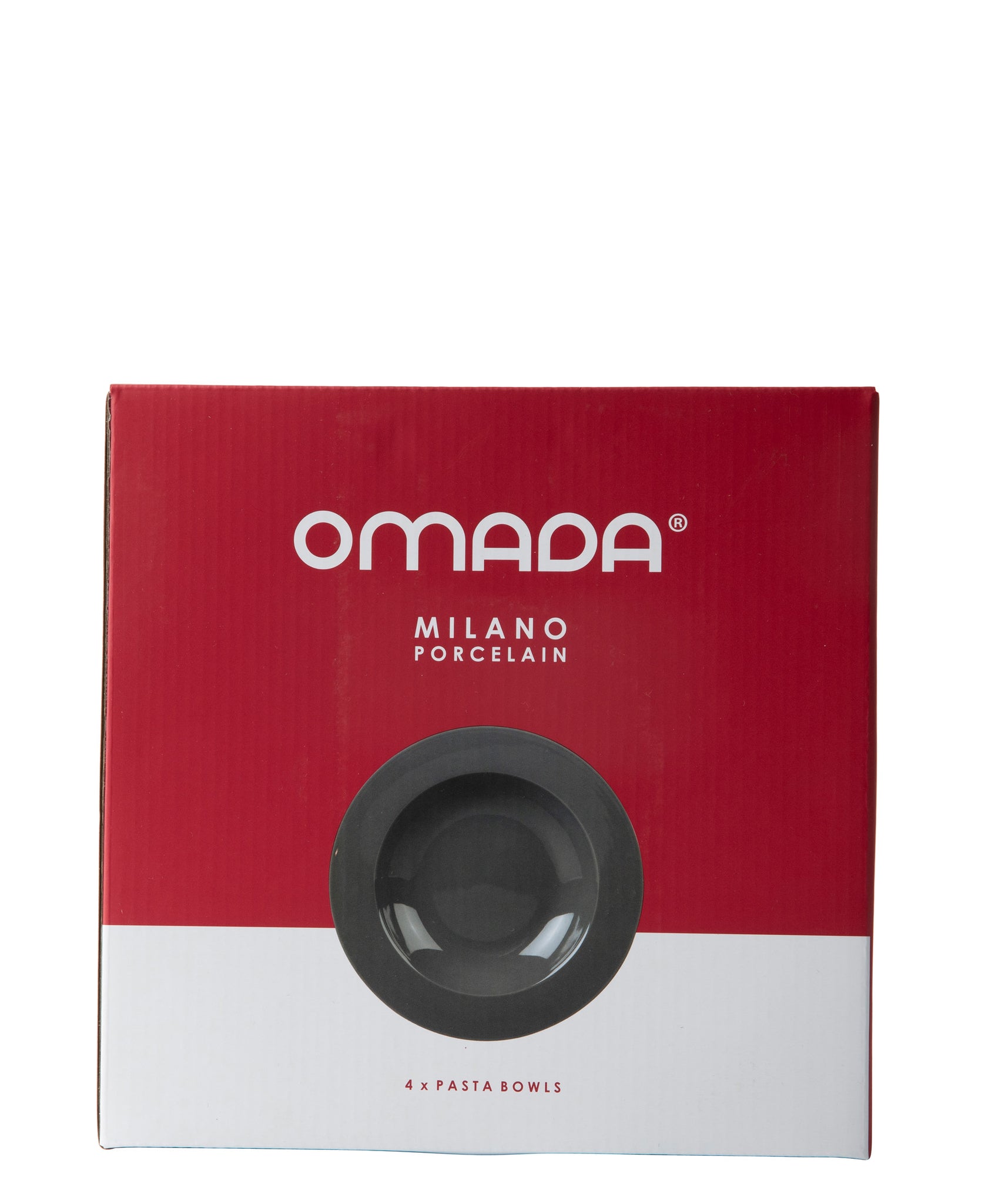 Omada 4 Piece Pasta Bowl - Dark Grey
