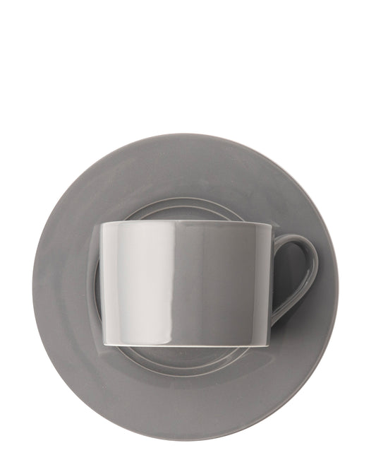 Omada Maxim Cup & Saucer 4 Piece - Dark Grey