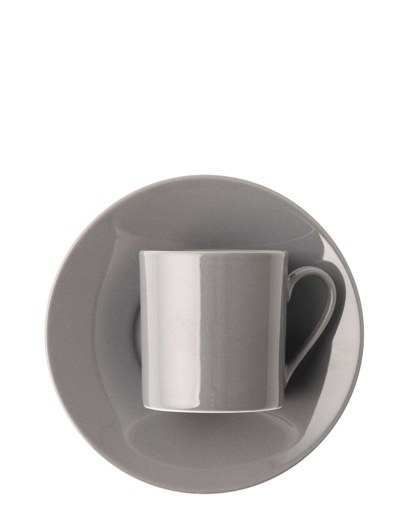 Omada Maxim Espresso Cup & Saucer 4 Piece - Dark Grey