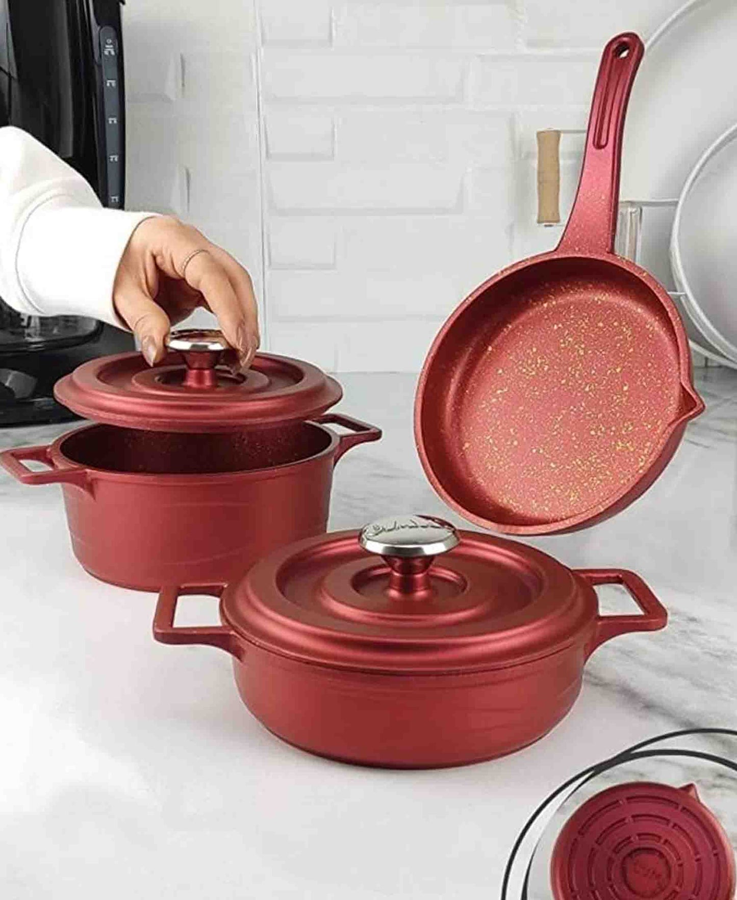 OMS 14cm Shallow Casserole - Red