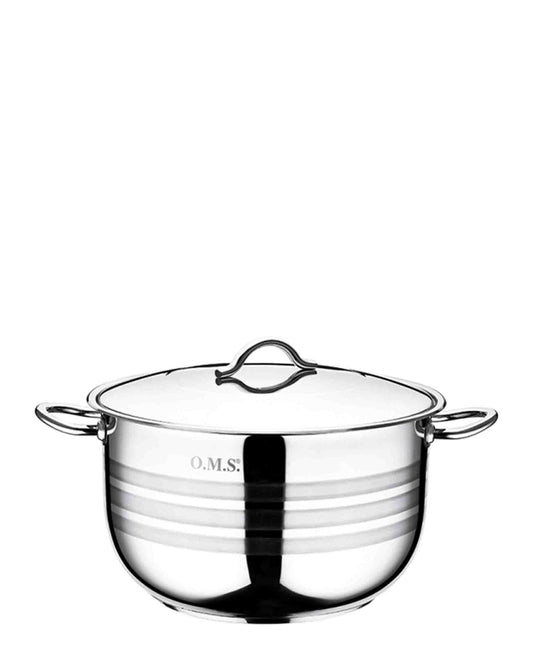 OMS 34cm Stainless Steel Casserole - Silver