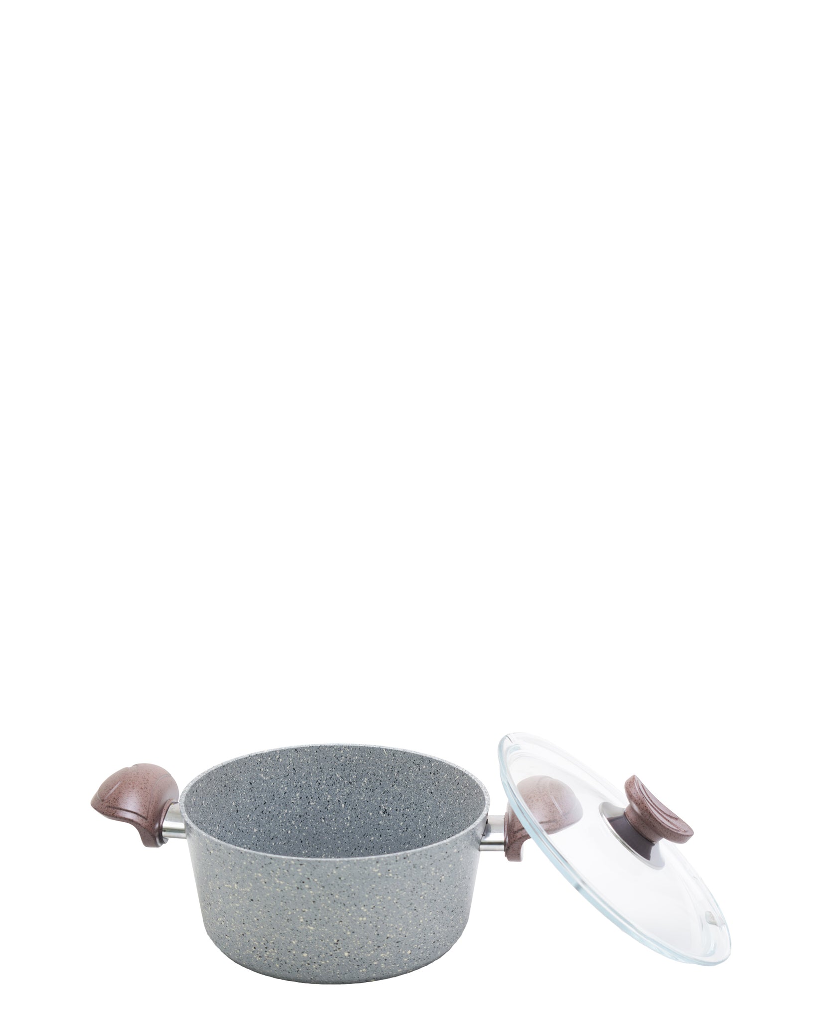 OMS 7 Piece Granite Cookware Pot Set - Grey