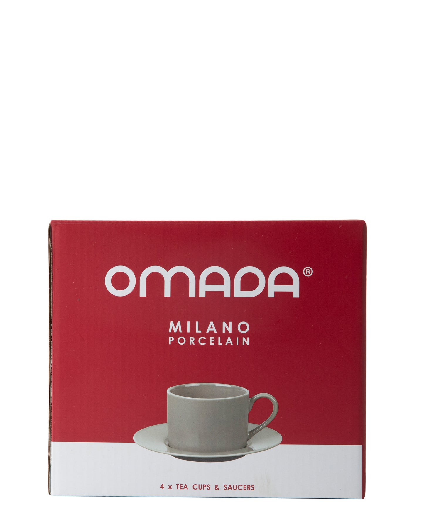 Omada Maxim Cup & Saucer 4 Piece - Light Grey