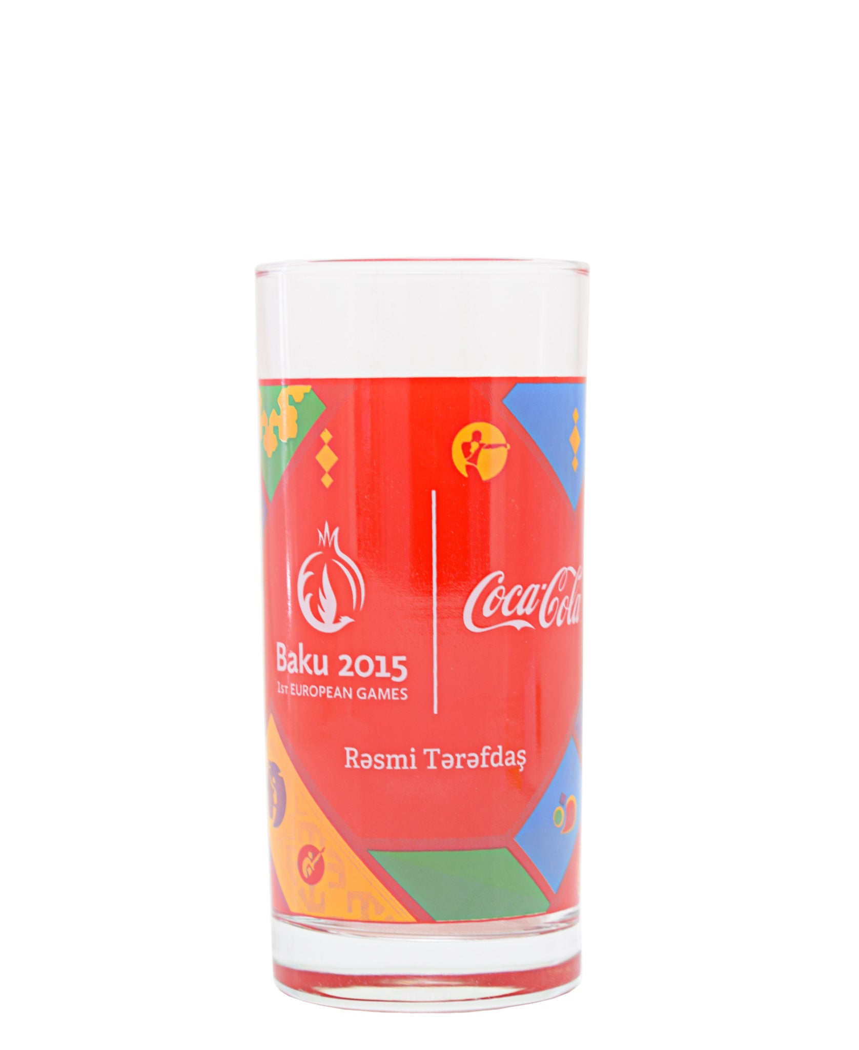 Retro Coca Cola Baku Glass - Clear