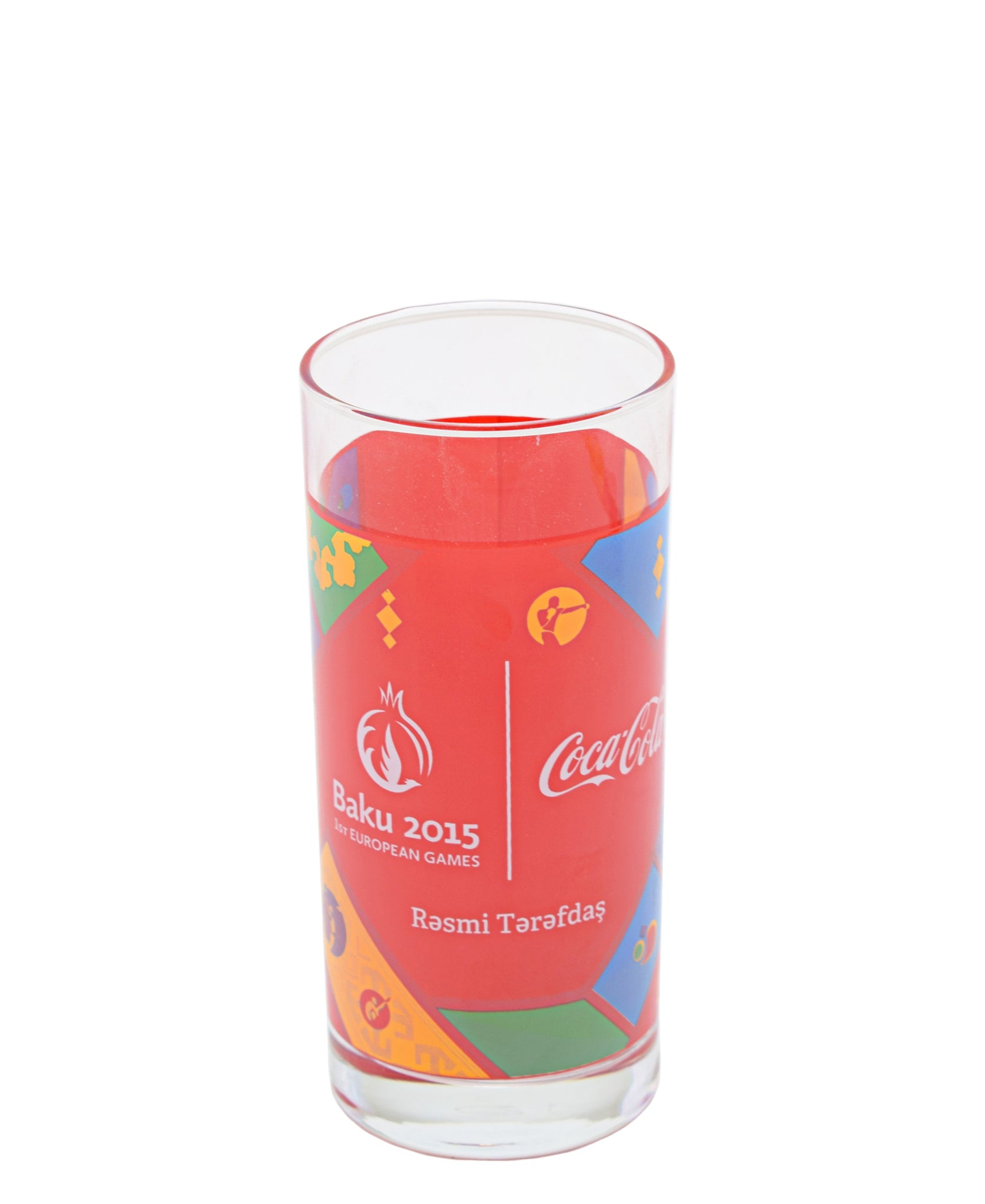 Retro Coca Cola Baku Glass - Clear