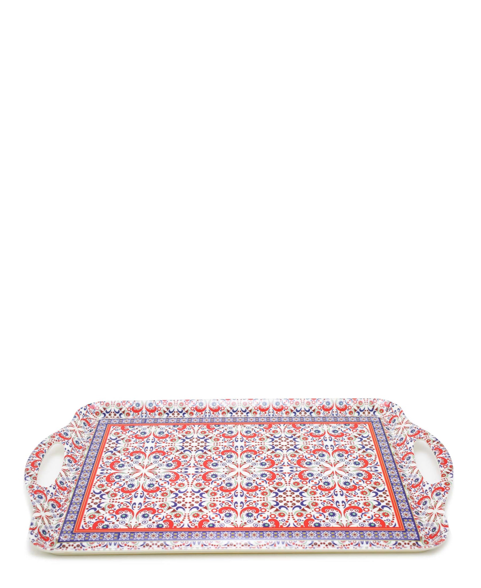 Kitchen Life Patterned Tray - Red