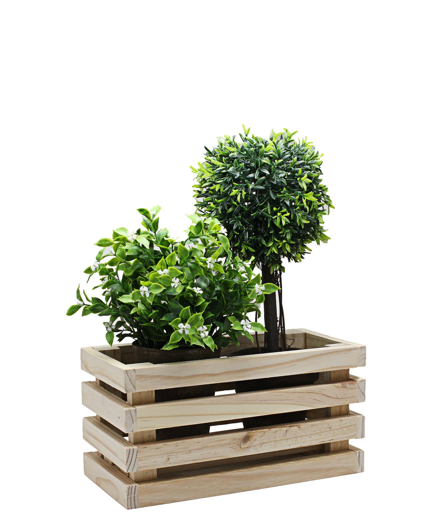 Nu Pine Small Plant Boxes Set Of 3 - Oak