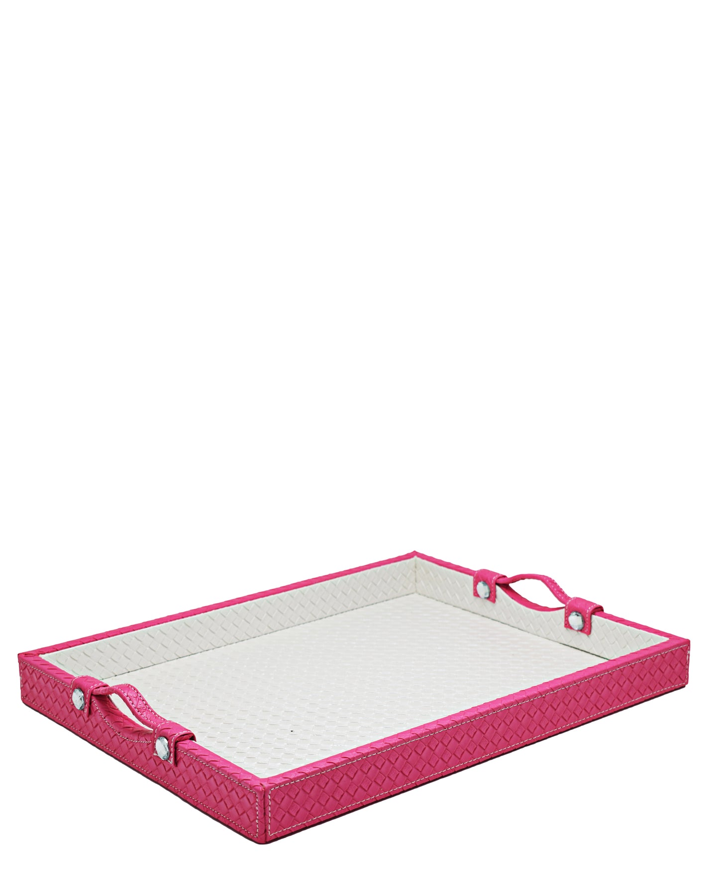 Urban Decor Leather Tray - Pink